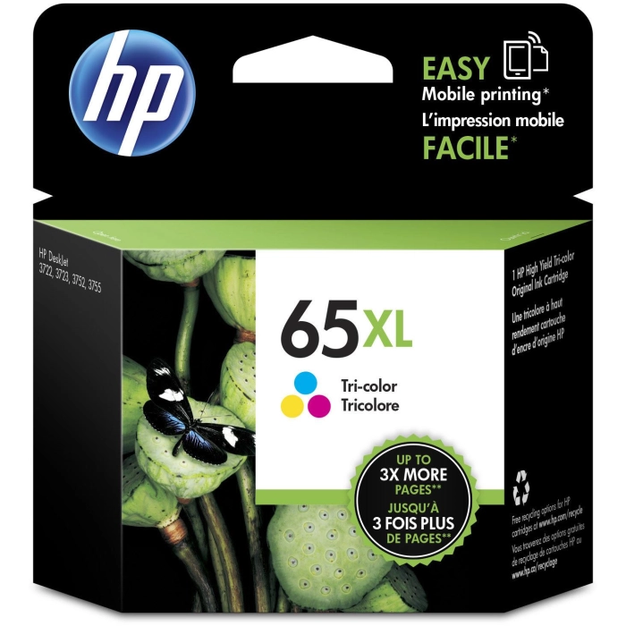 HP 65XL High Yield Original Ink Cartridge (Tri-colour)