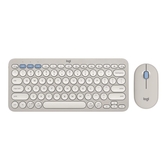 Logitech K380S Pebble 2 Combo Wireless Keyboard & Mouse (Sand)