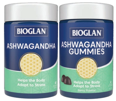 Bioglan Ashwagandha 60 Capsules or 60 Gummies