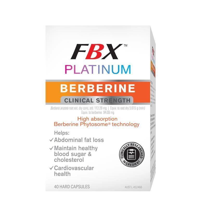 FBX Platinum Berberine Clinical Strength 40 Capsules