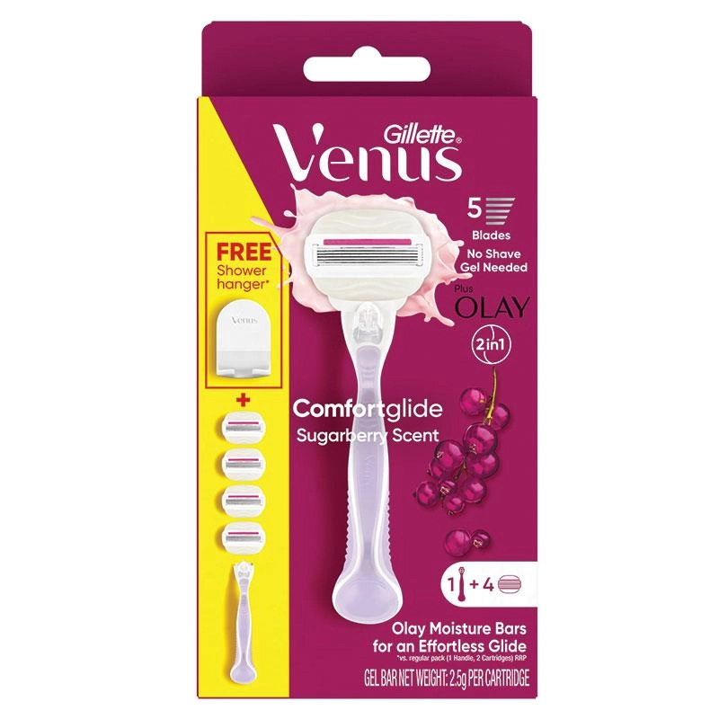 Gillette Venus Comfort Glide Razor + 4 Refills