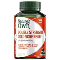 Nature’s Own Double Strength Cold Sore Relief L-Lysine 1000mg 100 Tablets