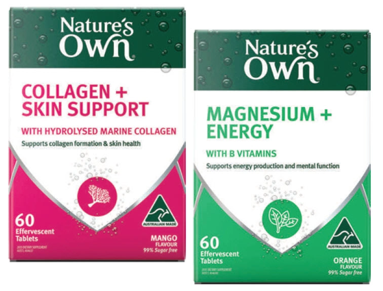 Nature’s Own Effervescent 60 Tablets Assorted Variants