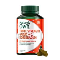 Nature’s Own Triple Strength Garlic C Horseradish 100 Tablets