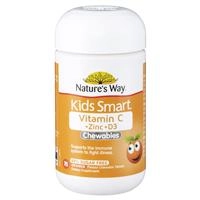 Nature's Way Kids Smart Vitamin C + Zinc + D 75 Chewable Tablets