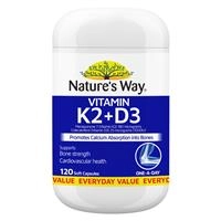 Nature's Way Vitamin K2+ D3 120 Capsules