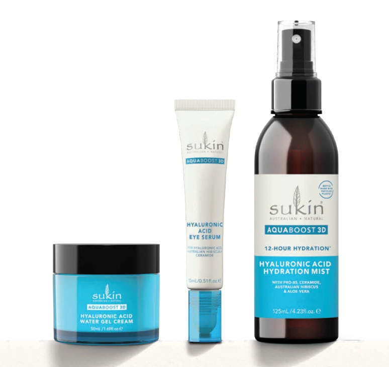 Sukin Aquaboost 3D Skincare Range