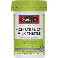 Swisse Ultiboost High Strength Milk Thistle 35,000mg 60 Tablets 