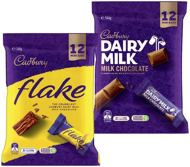 Cadbury Share Pack 120-180g Selected Varieties