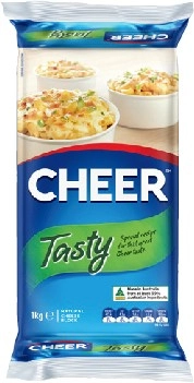 Cheer Tasty or Colby Cheese Block 1kg