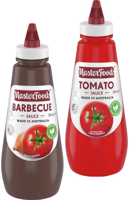 MasterFoods Squeezy Sauce 475-500mL Selected Varieties