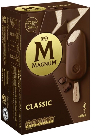 Streets Magnum Sticks 4‑6 Pack or Tub 440mL Selected Varieties