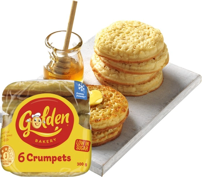 Golden Crumpet Rounds 6 Pack Selected Varieties