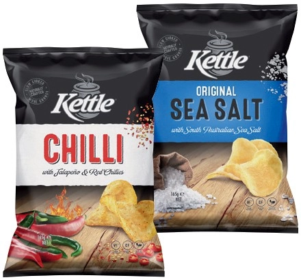 Kettle Potato Chips 150‑165g Selected Varieties