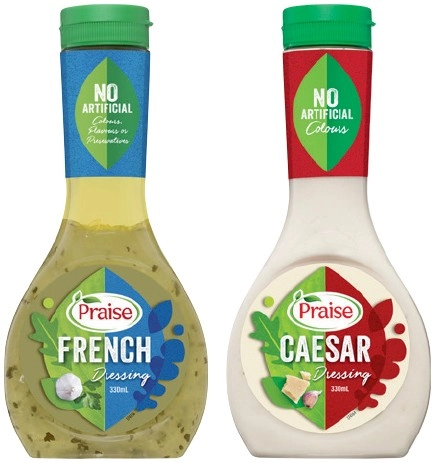 Praise Dressing 250‑330mL Selected Varieties