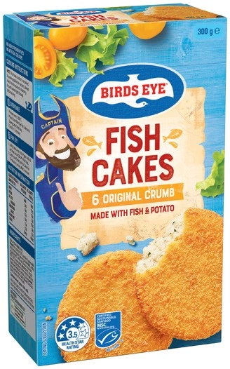 Birds Eye Fish Cakes 300g or Fish Fingers 375g