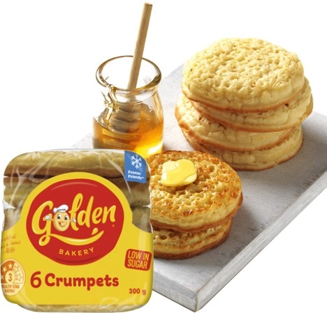 Golden Crumpet Rounds 6 Pack Selected Varieties