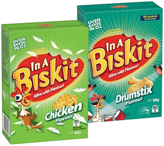 In A Biskit Flavoured Crackers 160g Selected Varieties