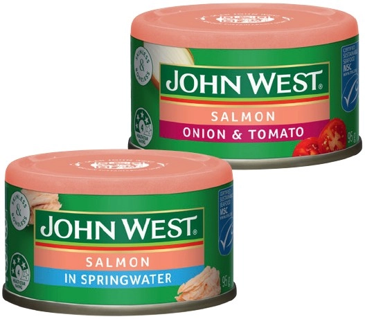 John West Salmon 95g Selected Varieties