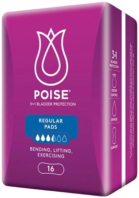 Poise Pads 10‑16 Pack Selected Varieties