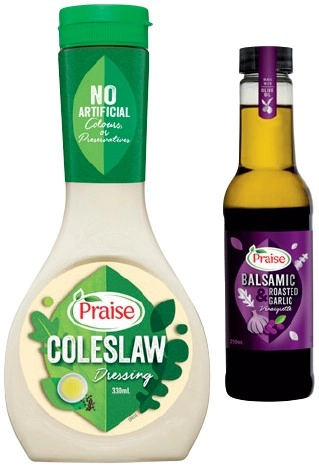 Praise Dressing 250‑330mL Selected Varieties