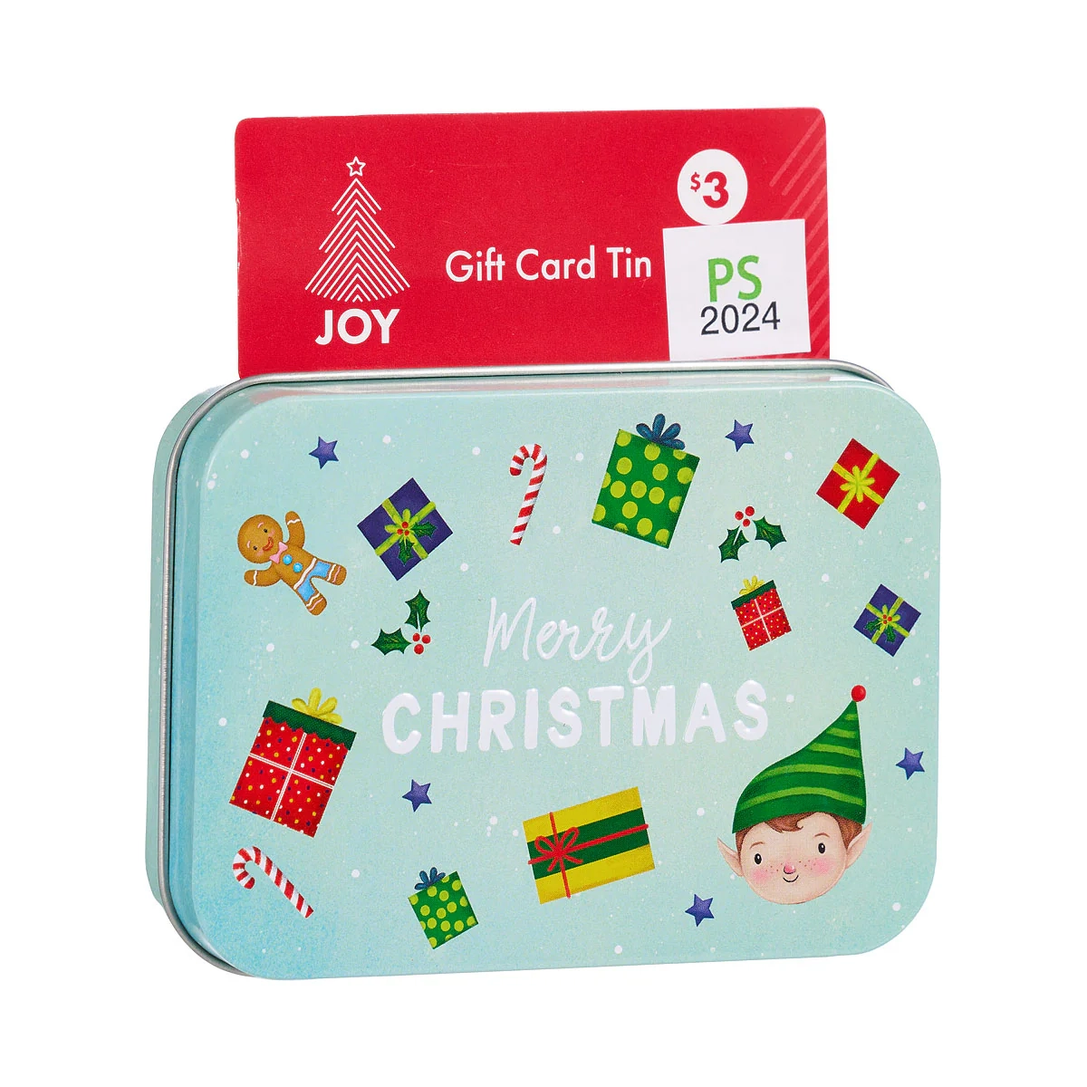 Christmas Gift Card Holder Tin