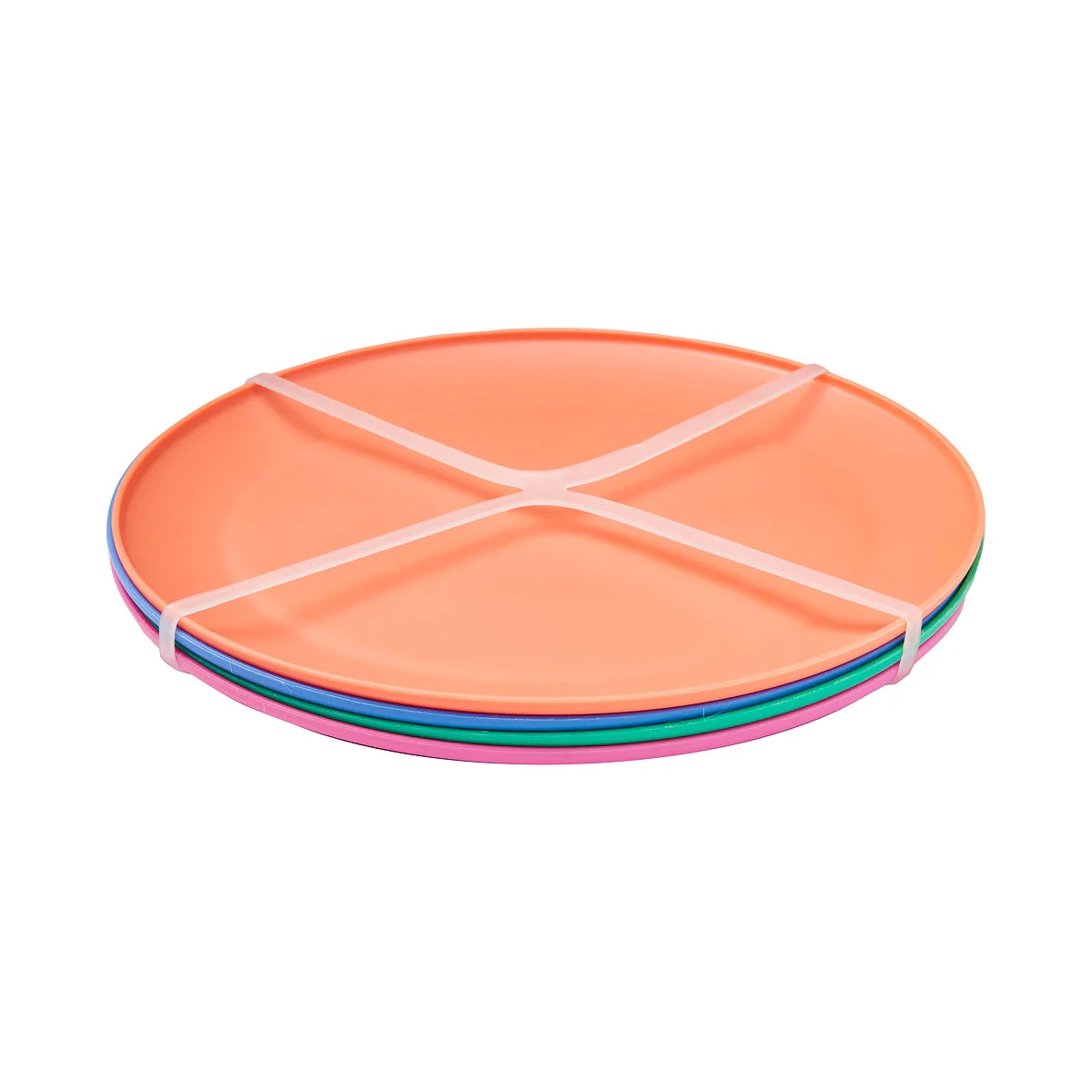 Everyday Plastic Plate 25cm 4pk