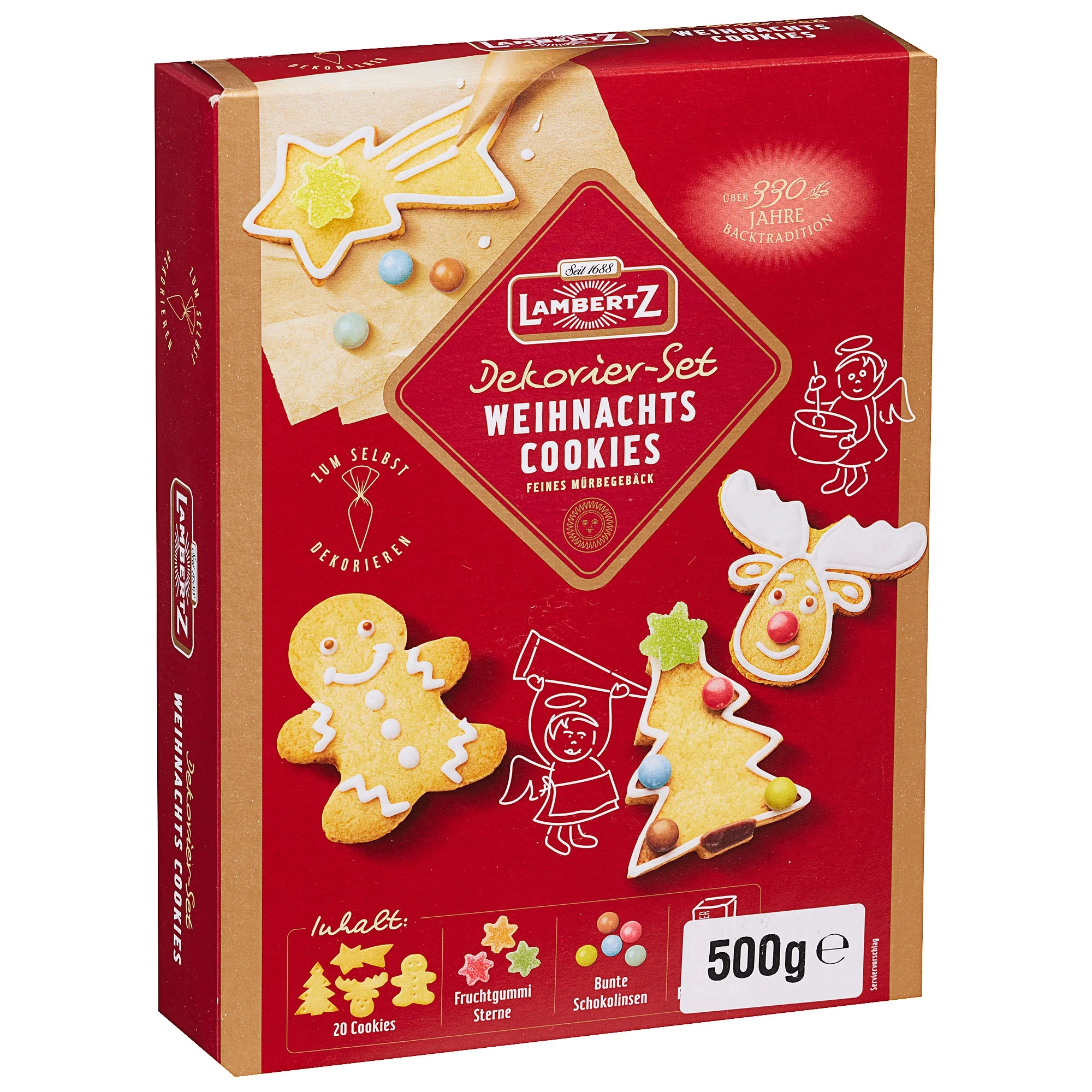 Lambertz Gingerbread Cookies Decorator Set 500g