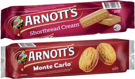 Arnott's Cream Biscuits 200g-250g