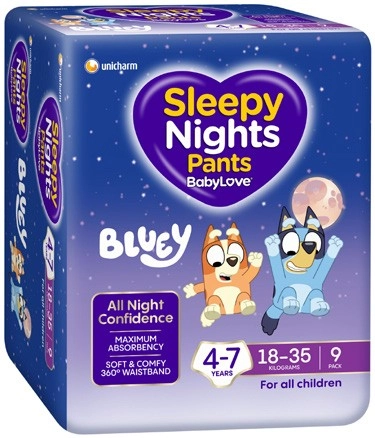 BabyLove Sleepy Night Pants 8 Pack or 9 Pack