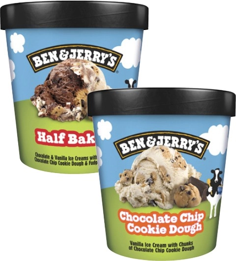 Ben & Jerry's Tub 427mL-465mL