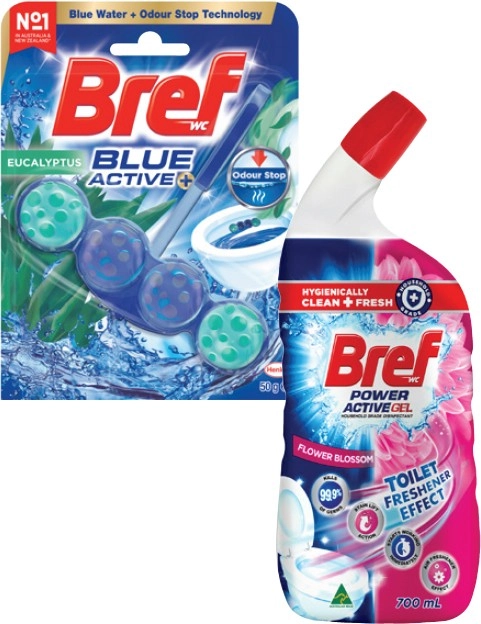 Bref Liquid 600mL-700mL or In The Bowl Toilet Cleaner 42g-50g