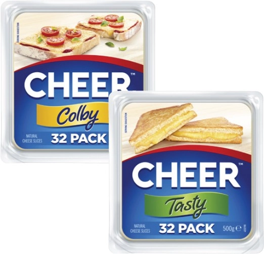 Cheer Cheese Slices 500g