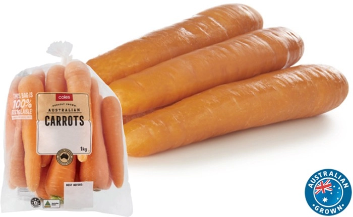 Coles Australian Carrots 1kg Bag