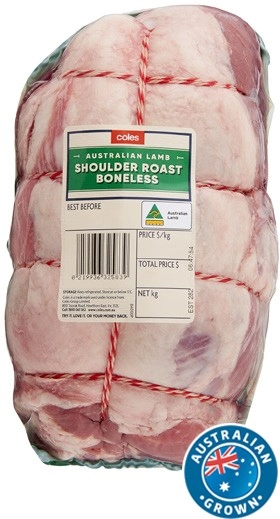 Coles Australian Lamb Boneless Shoulder Roast