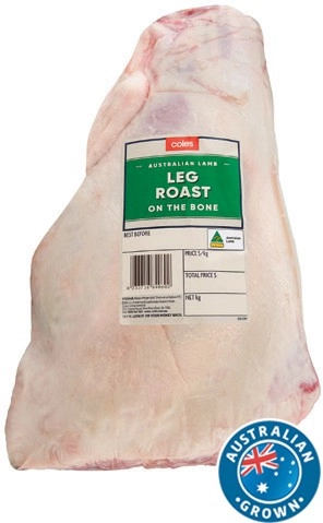 Coles Australian Lamb Whole or Half Leg Roast