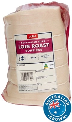 Coles Australian Pork Loin Roast Boneless