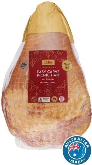 Coles Brown Sugar Glazed Easy Carve Ham