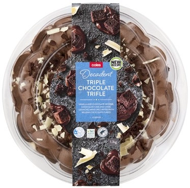 Coles Decadent Triple Chocolate Trifle 1.3kg