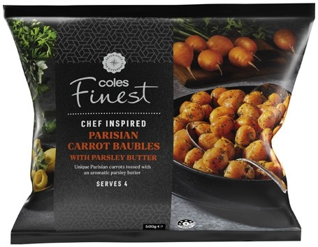 Coles Finest Parisian Carrots in Parsley Butter 500g