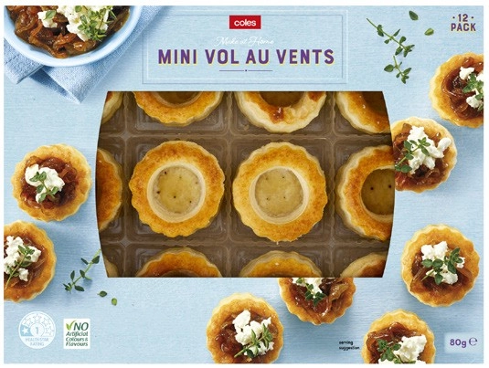 Coles Mini Vol Au Vents 80g