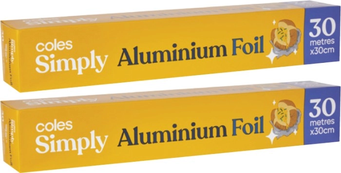 Coles Simply Aluminium Foil 30 Metres