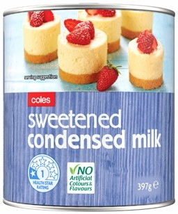 Coles Sweetened Condensed Milk 397g