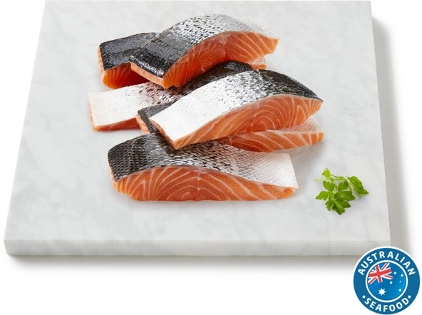 Coles Tasmanian Fresh Salmon Portions Skin On