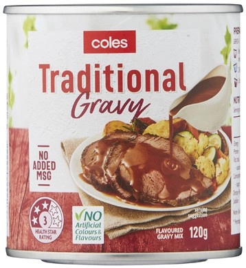 Coles Traditional Gravy Mix 120g