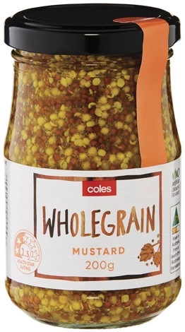 Coles Wholegrain Mustard 200g