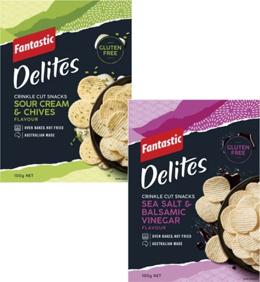 Fantastic Delites Snack Crackers 100g