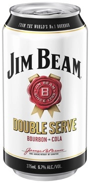 Jim Beam White Double Serve 6.7% Cans 10x375mL