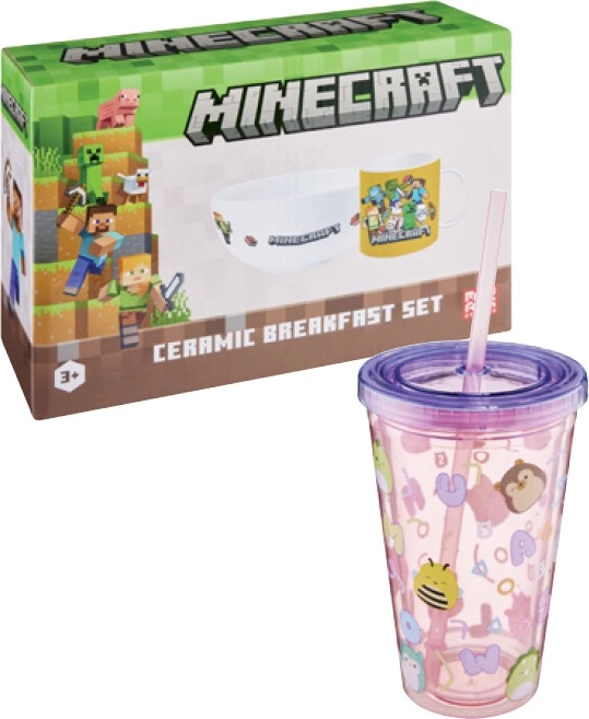 Licensed Gaming Ceramic Breakfast Set or Squishmallows Tumbler with Straw