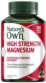 Nature's Own High Strength Magnesium Tablets 150 Pack